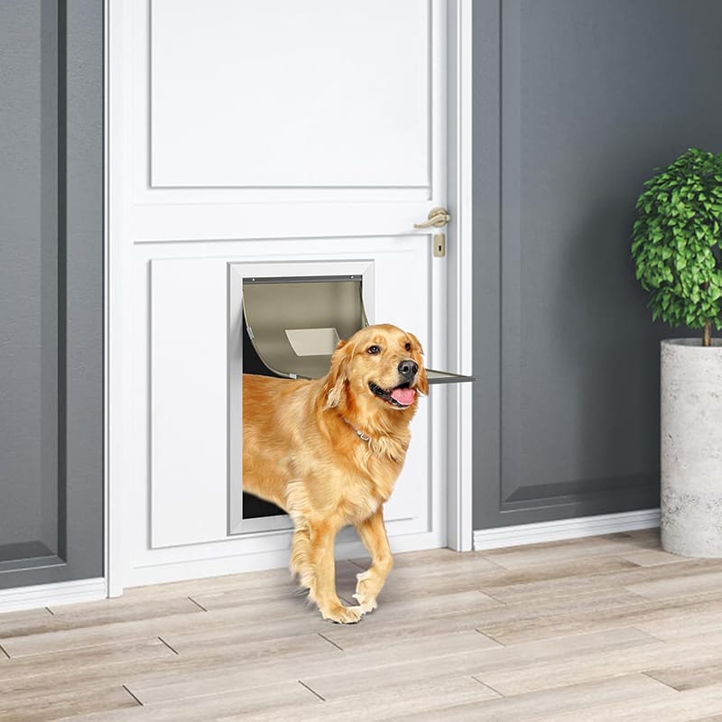 Puerta Abatible Para Perro Gato Mascota Zooko