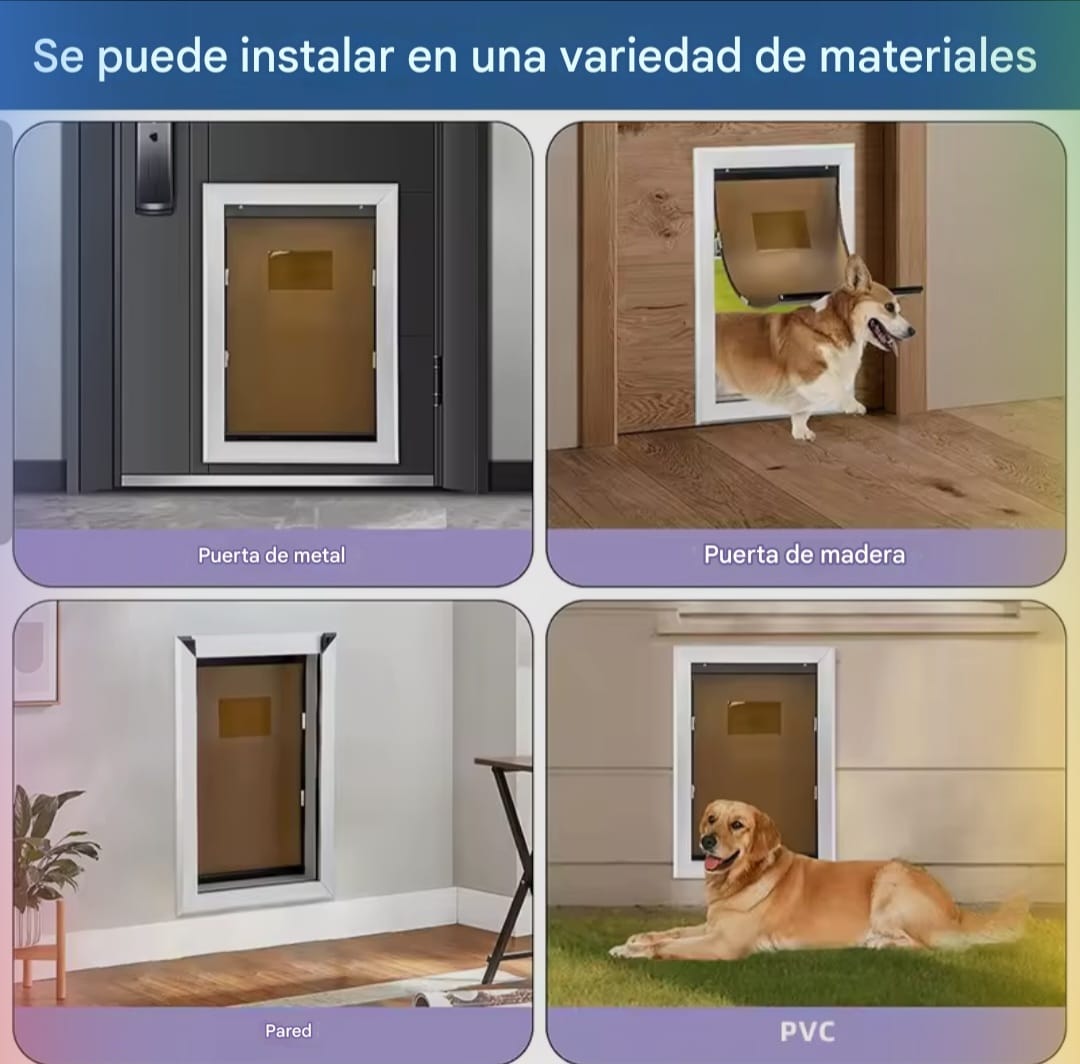 Puerta Abatible Para Perro Gato Mascota Zooko