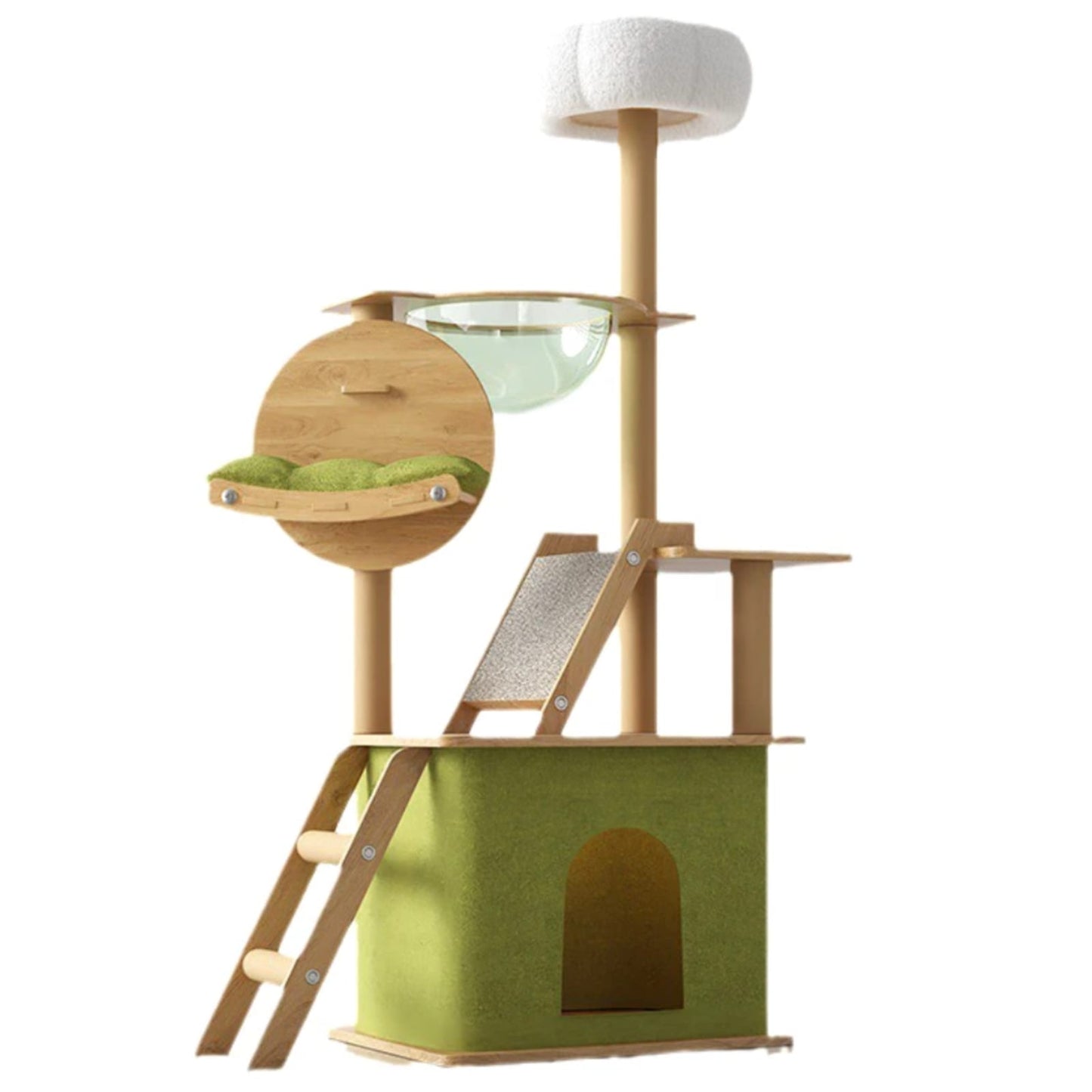 Rascador Para Gatos Torre Con Refugio Interior - Zooko