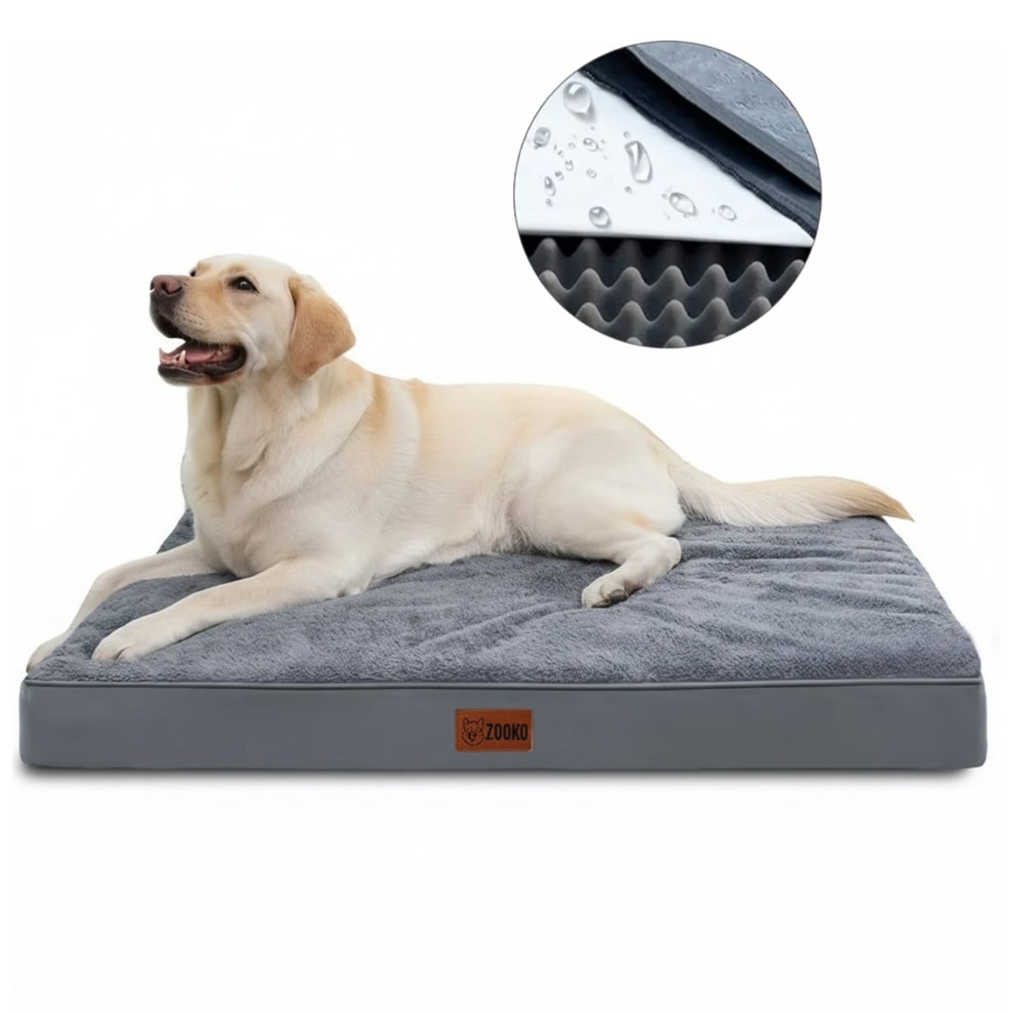 Cama Colchon Ortopedico Antiestres Mascota 111 X 81 Cm Zooko