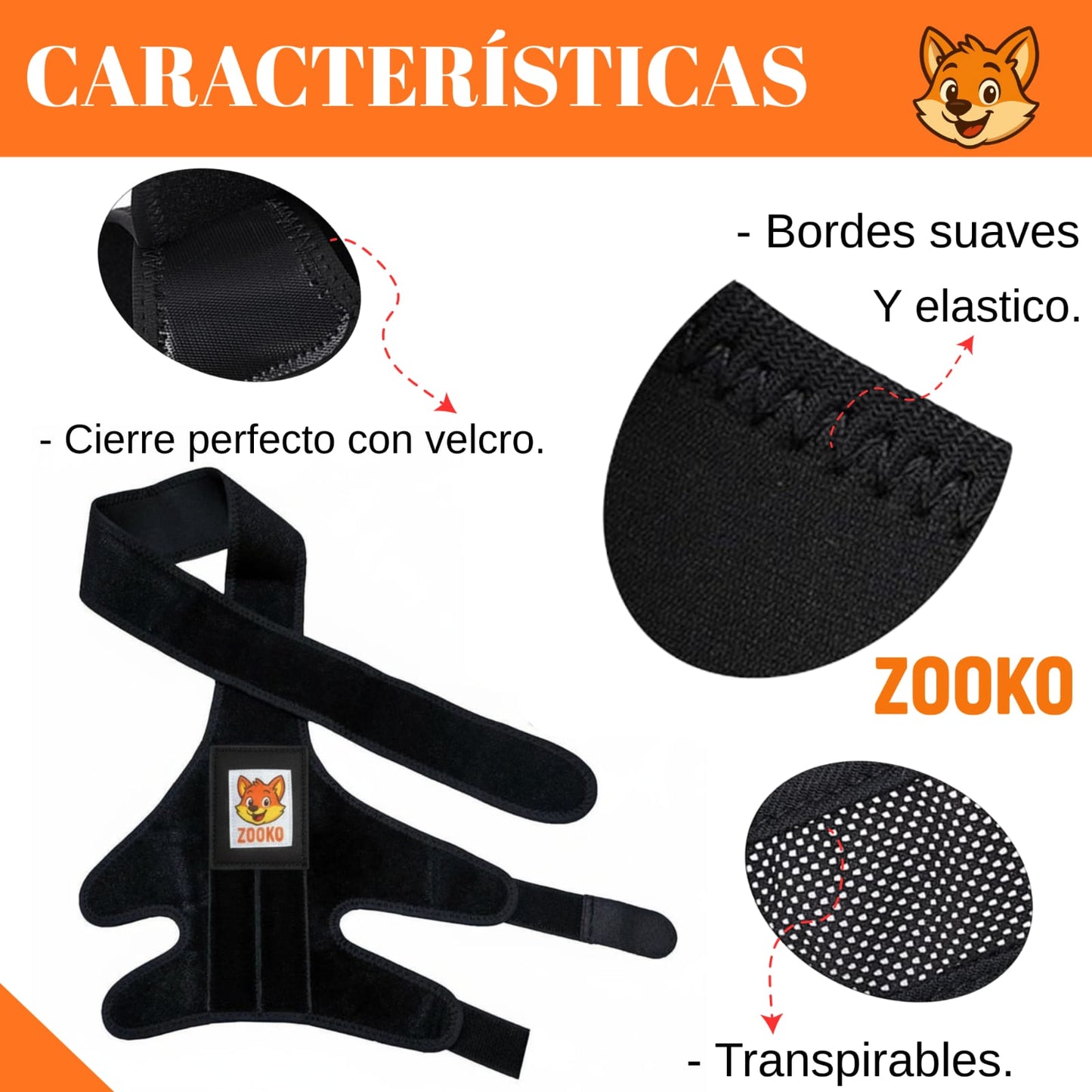 Rodillera Zooko Ortopédica Protector Perro Soporte Rodilla