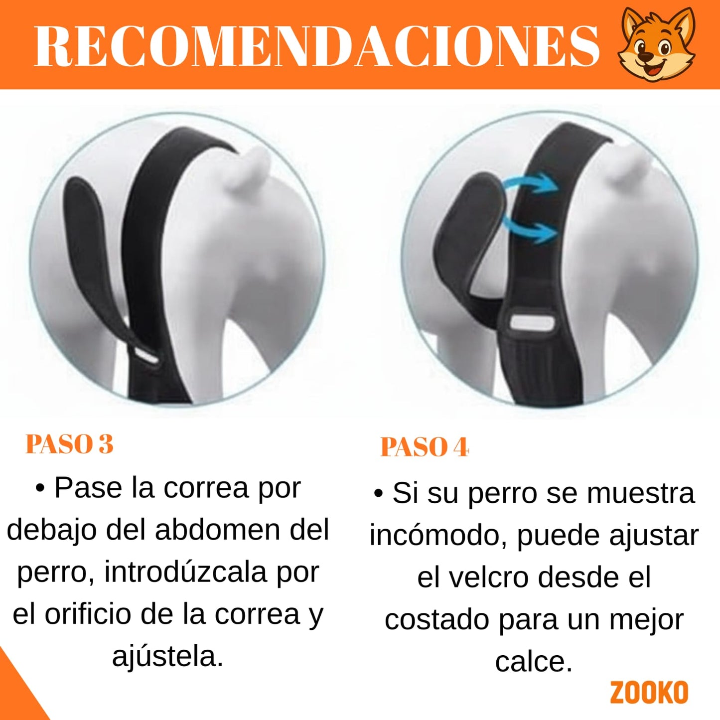 Rodillera Zooko Ortopédica Protector Perro Soporte Rodilla