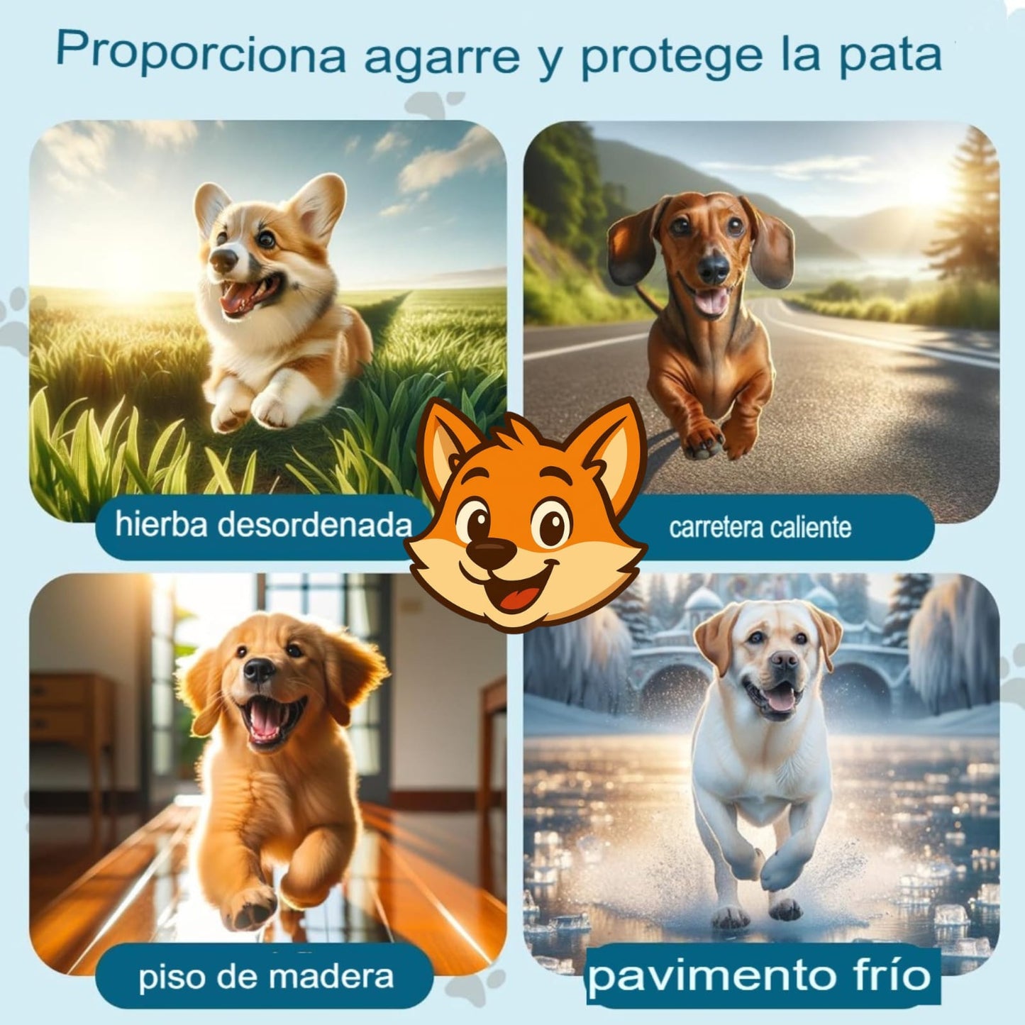 Protectores Zooko Almohadillas Silicona Para Perro Negro