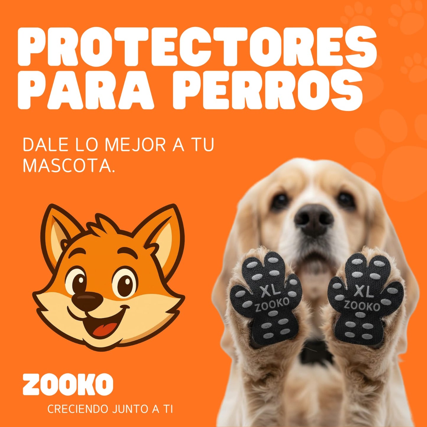 Protectores Zooko Almohadillas De Silicona Para Perro Rosado