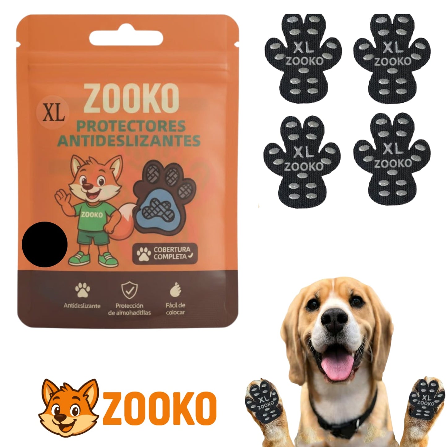 Protectores Zooko Almohadillas Silicona Para Perro Celeste