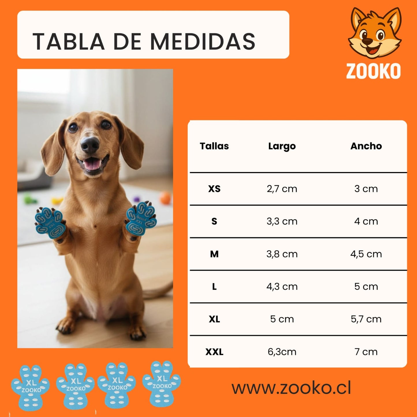 Protectores Zooko Almohadillas Silicona Para Perro Negro