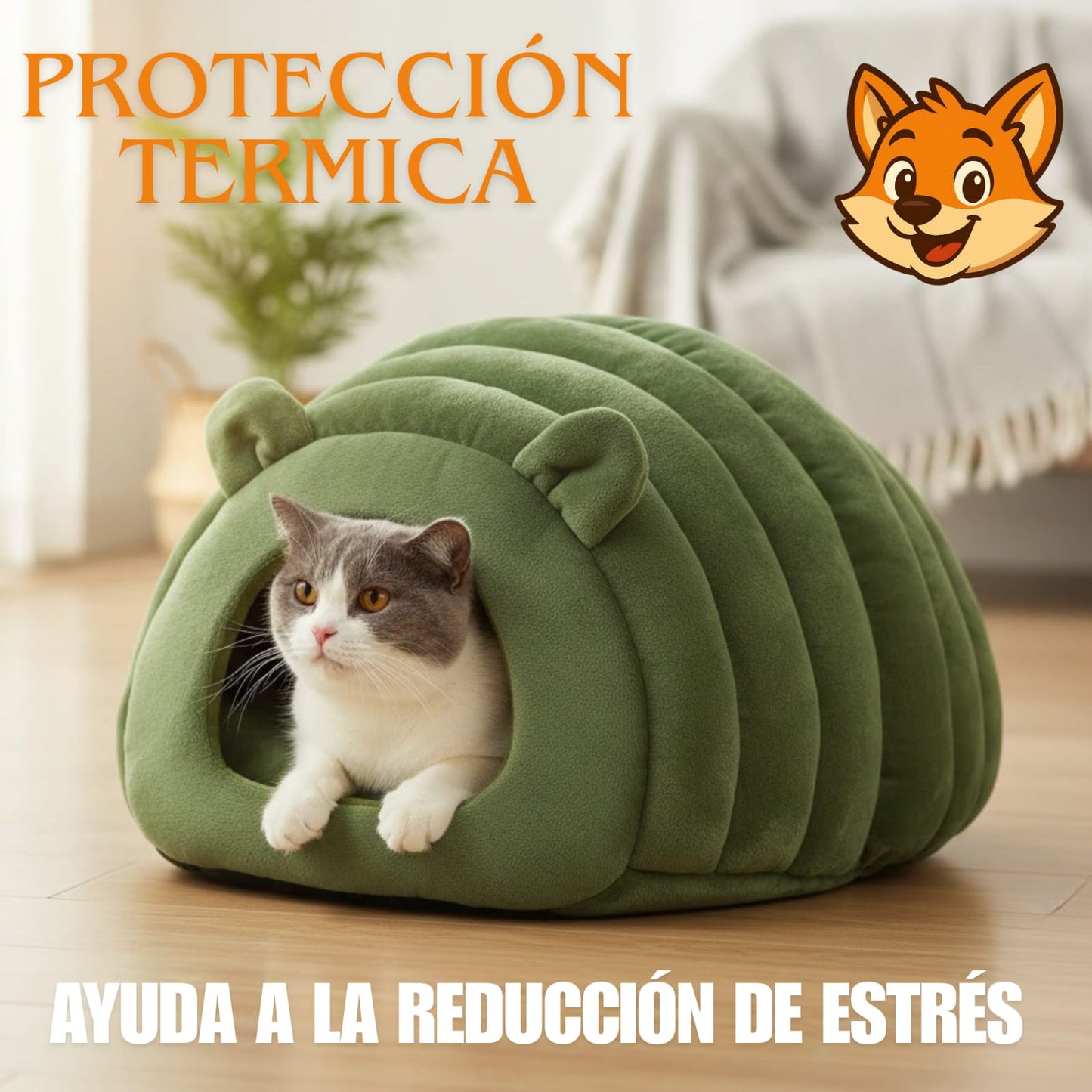 Cama Iglu Para Gatos Cama Perros Casas Mascotas Marca Zooko