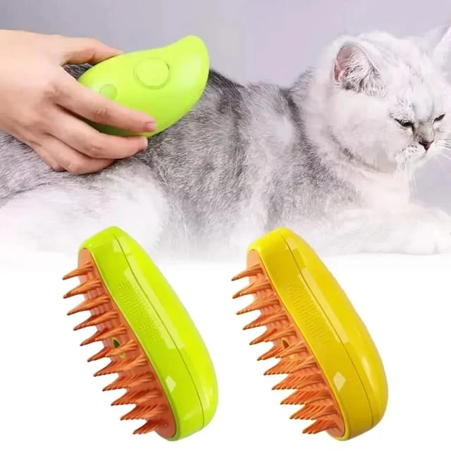 Cepillo Para Gatos Mascotas A Vapor Electrico Usb
