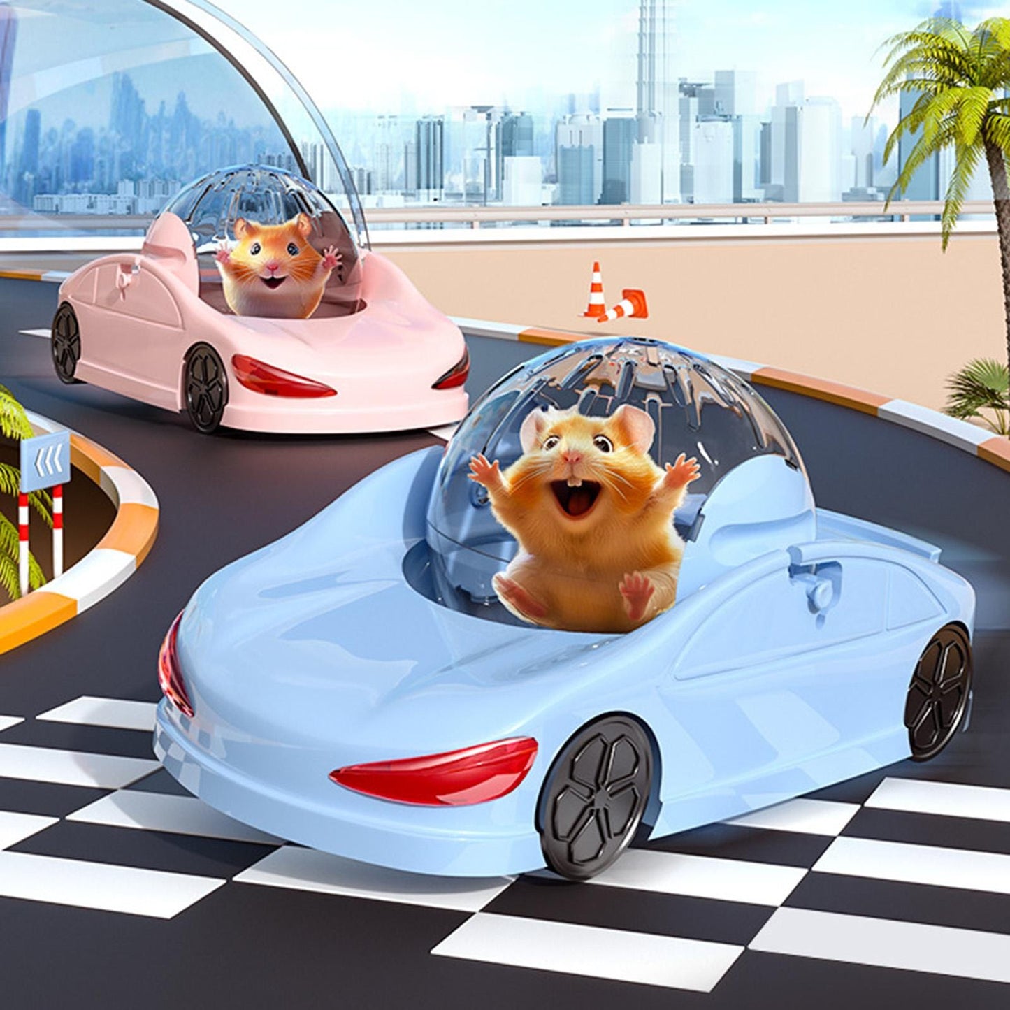 Rueda Y Auto Para Raton Hamster Erizo Rueda Con Auto Zooko