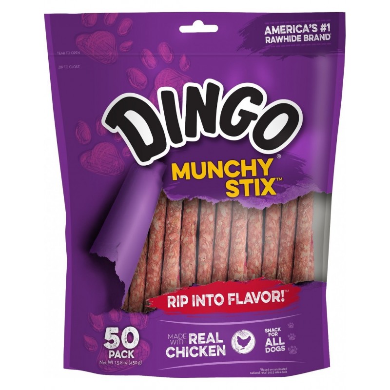 Snack Para Perros Dingo Munchy Stix 50un