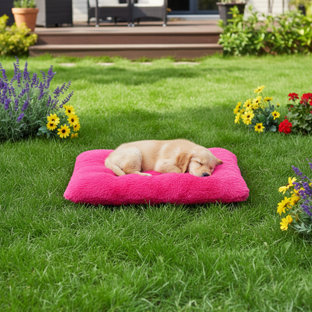 Cama Colchon Peluda Mascotas Perros Gatos 93 X 65 - Zooko