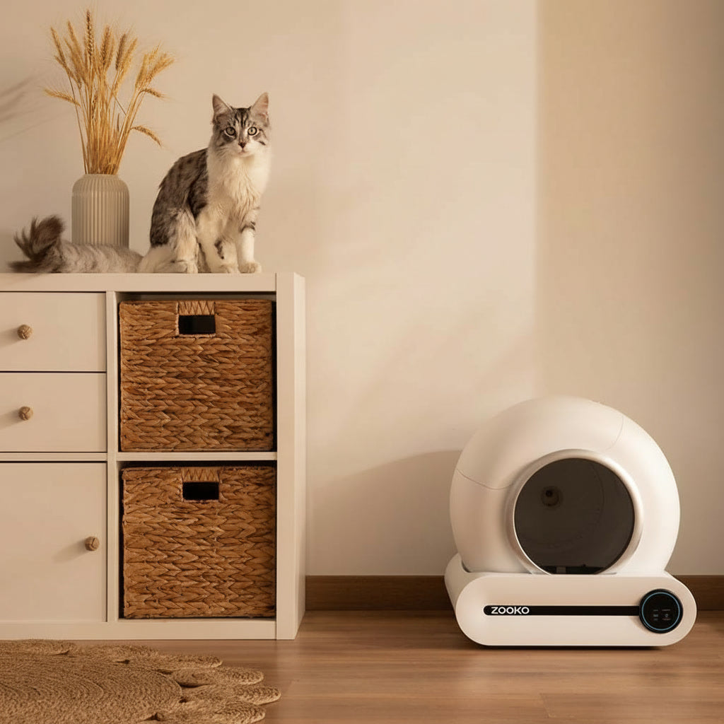 Arenero Para Gatos Caja Robotica Automatica Inteligente Wifi