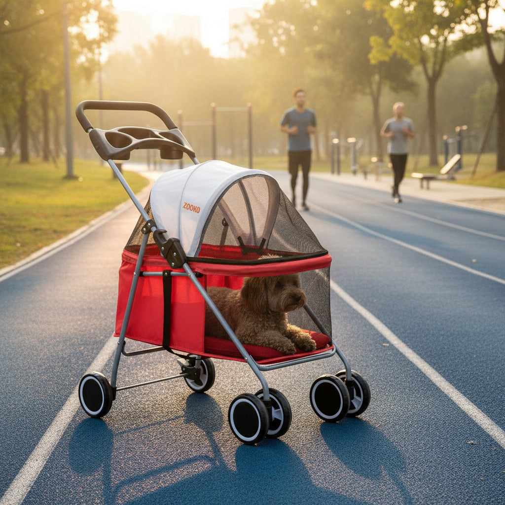 Coche Para Mascotas Cochecito Plegable Perros Y Gatos Zooko