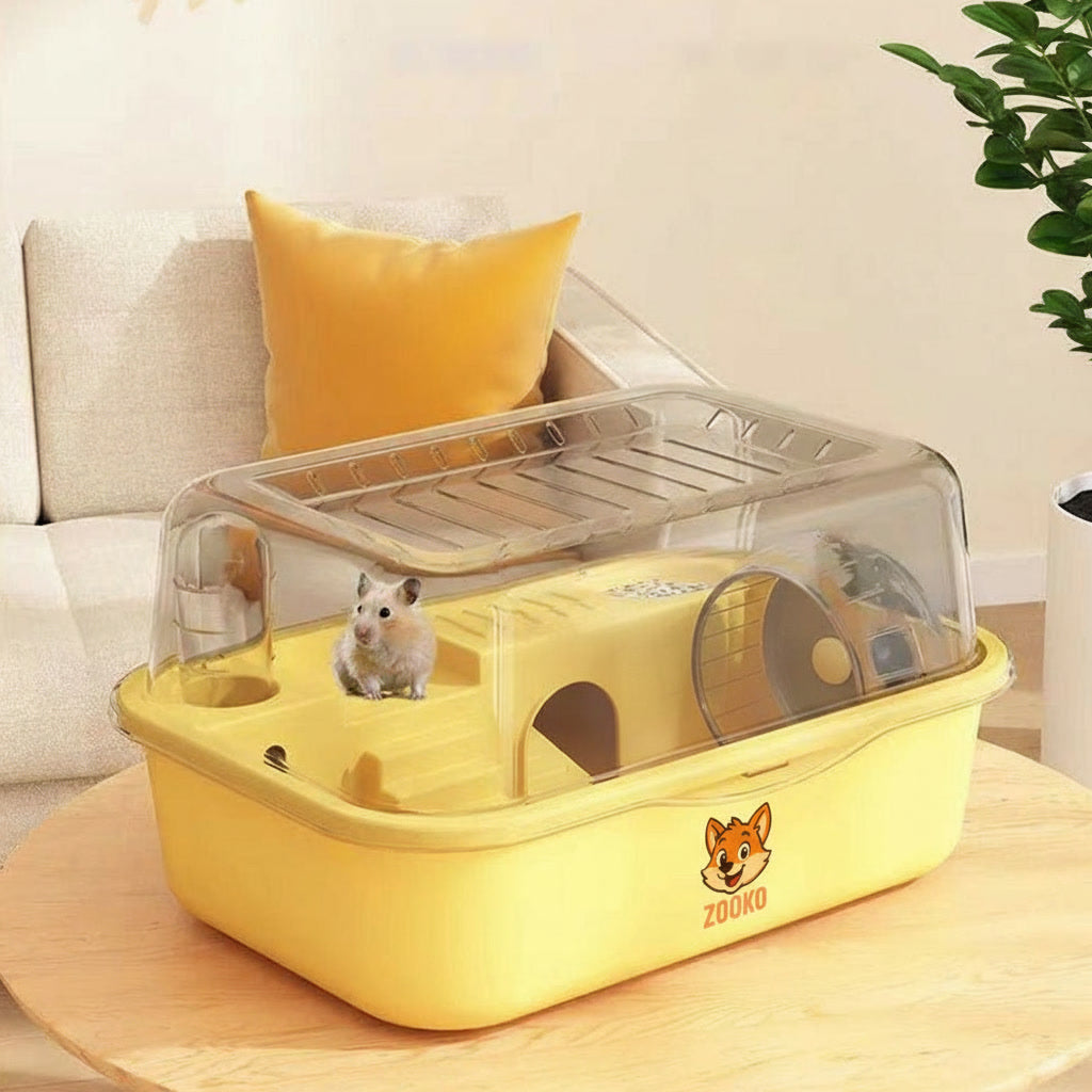 Jaula Acrílica Zooko Para Hámster, Cuy, Erizo, Mascotas