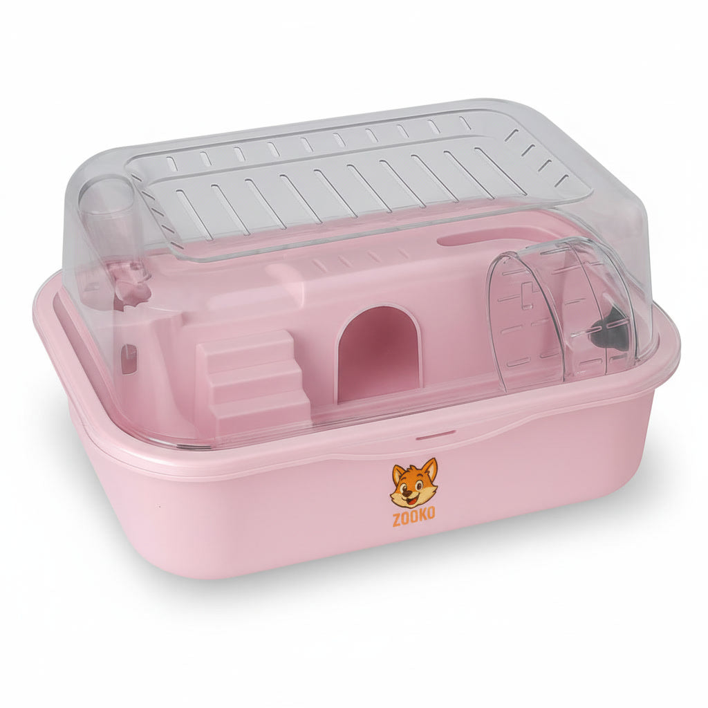 Jaula Acrílica Zooko Para Hámster, Cuy, Erizo, Mascotas