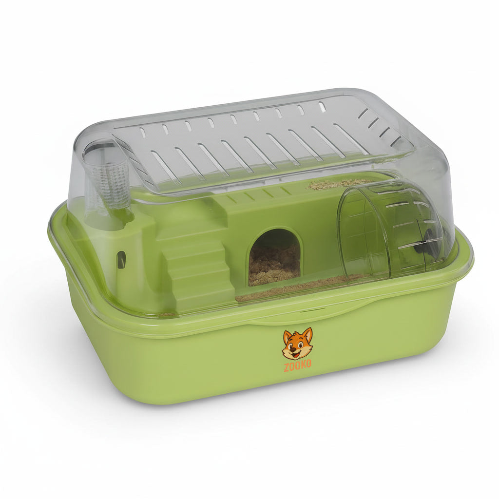 Jaula Acrílica Zooko Para Hámster, Cuy, Erizo, Mascotas