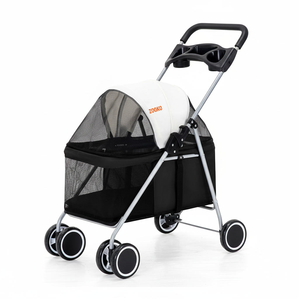 Coche Para Mascotas Cochecito Plegable Perros Y Gatos Zooko