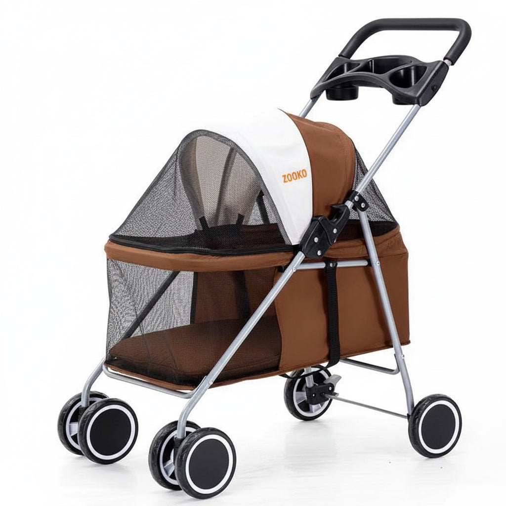 Coche Para Mascotas Cochecito Plegable Perros Y Gatos Zooko