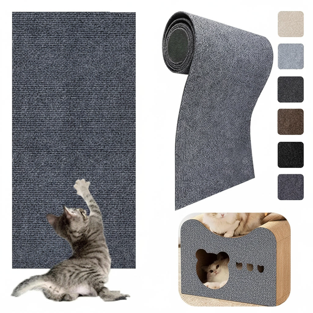 Rollo Tapete Rascador Gatos Protector Sofá Adhesivo 60x100cm