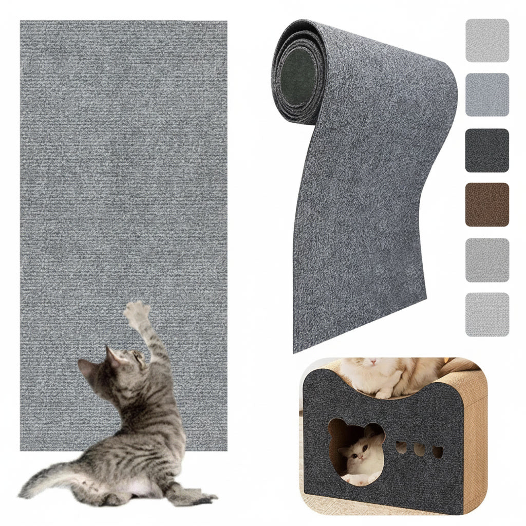 Rollo Tapete Rascador Gatos Protector Sofá Adhesivo 60x100cm