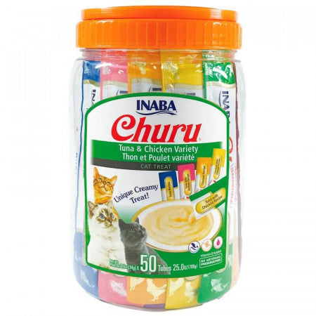 Churu Gatos - Tarro Variedades Atún Y Pollo - 50 Tubitos